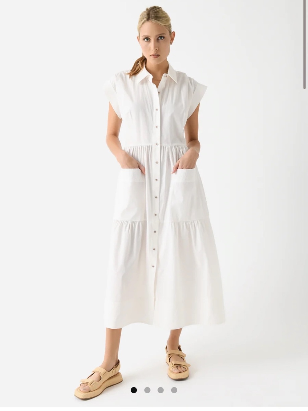 Hunter Bell Sarah Dress - White Size Large